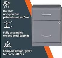 Amazon.com: NuSparc 2 Drawer Locking Filing Cabinet | Pre ...