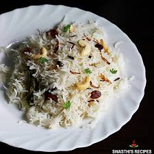 Growing up, we almost always ate near east rice pilaf with our salmon. Ghee Rice Recipe How To Make Ghee Rice Swasthi S Recipes