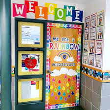 Schoolgirl Style On Instagram I Love How Welcoming Mswhiteinthird Made Her Classroom Do In 2020 Rainbow Theme Classroom Welcome Sign Classroom Teacher Welcome Signs