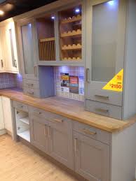 Grey Kitchen With Oak Worktop B Q Kitchen Design Small Kitchen Design Kitchen Design Decor