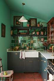 Kitchen design ideas for small kitchens\/blues and green. Green Kitchen Design Ideas The Nordroom