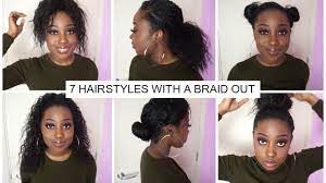 Knotless box and triangle braids. 7 Hairstyles You Can Do With A Braid Out Youtube