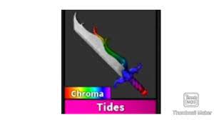 Chroma tides is a godly knife that can be obtained by unboxing knife box 5.it is the chroma tides roblox murder mystery wiki fandom. Getting Chroma Tides In Mm2 Youtube