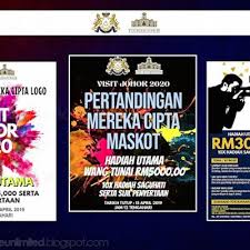 Assalamualaikum w.b.t & salam sejahtera. Pertandingan Mencipta Logo Maskot Fotografi Sempena Tahun Melawat Johor 2020