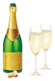 New Year Open Champagne With Glasses Png Picture Wine Bottle Images Wine Bottle Gift Tags Champagne