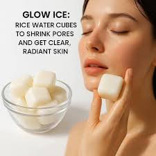 Rice cubes 2 in 1 ice cubes for skin tightening and brightening