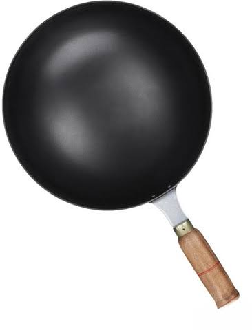 DIAMOND STEEL Chinese kadai with strong handle | Kadai for home/ Commercial /Restaurant use Wok 2 L capacity 30 cm diameter Price in India - Buy DIAMOND STEEL Chinese kadai with strong