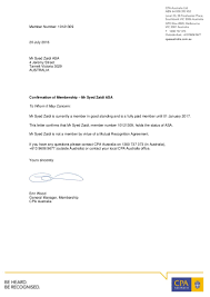 Is it possible to cross over to cpa australia now? Letter Of Good Standing