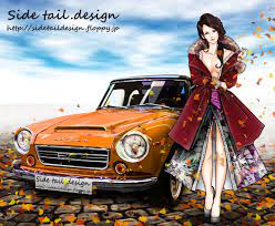 ダットサン フェアレディsr311 セクシー過ぎる着物女性はコスプレ風 フェアレディ 車 イラスト ダットサン