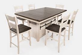They are great for having a meal or enjoying the company of friends and family. Madison County Adjustable Height Dining Room Set Vintage White By Jofran Furniture Furniturepick