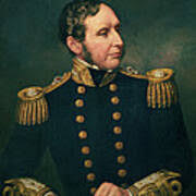 Vice Admiral Robert Fitzroy 1805-65 Admiral Fitzroy Led The Expedition To  South America 1834-36 Poster