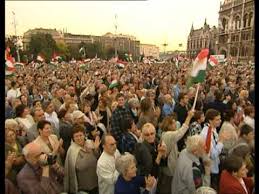 Demonstration, protest, rally (an event where people gather together to protest for or against a given cause). 2006 Os Esemenyek Fidesz Tuntetes Youtube