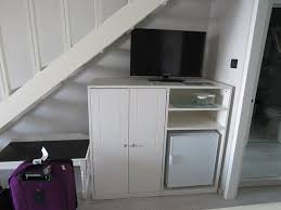 Furniture home kitchen & dining holiday shop school. First Floor Shelf Cabinet Fridge Glasses And Small Tv Picture Of Adrina Beach Panormos Tripadvisor