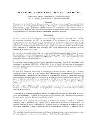 Pdf Resolucion De Problemas Y Nuevas Tecnologias