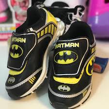 Toddler Boys Light Up Batman Athletics Velcro Shoe Kids Winter Boots Velcro Shoes Toddler Shoes