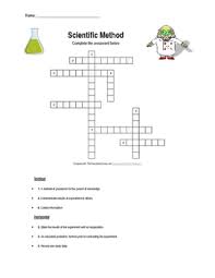 Maybe you would like to learn more about one of these? Scientific Method Crossword Puzzle By Teague S Science Tpt