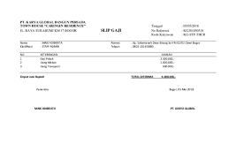 Contoh cara membuat format slip gaji upah dan sistem pengupahan karyawan petualang web di 2020 belajar desain resume cv kreatif. Doc Contoh Slip Gaji Satria Mahendra Academia Edu