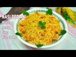 Nasi Beriani Simple Mudah Dan Sedap Cara Masak Nasi Briyani Briyani Recipe Malina Lina Pg Youtube In 2021 Resep Makanan Sehat Resep Masakan Memasak