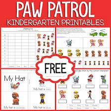 Paw patrol, mom, dad, sis & bro designs (the printables are available for free in the printable nice paw patrol birthday party free party printables. Free Paw Patrol Kindergarten Printables 1 1 1 1