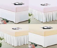 Best elasticated ruffle covers for your bed. 14 Drop Pleated Dust Ruffle Bed Skirt Box Spring Cover Machine Wash Dry Ebay