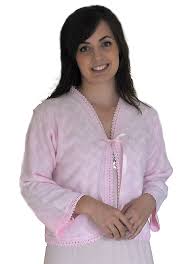 Bed jackets are perfect for wearing in bed for extra warmth and for keeping cosy when lounging around the house. Lux Lux Edge To Edge Front Tie Bed Jacket Suzanne Charles