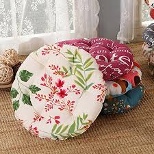 Materiali adatti per l'estate sono, per esempio, cotone e lino. 40 40 Cm A1 Cuscino Per Sedile L Hpt Cuscino Per Sedia In Cotone E Lino Rotondo Bohemien Morbido Da 2 Pezzi Patio Per Giardino Foglia Ufficio Cucina Domestica Cuscini Per Sdraio