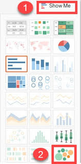 Tableau Charts Graphs Tutorial Types Examples