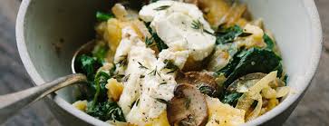 Polenta Gratinee Au Chevre Champignons Et Epinards Menu Vegetarien