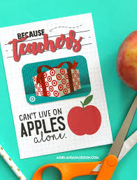 Teacher Gift Card Printable A Girl And A Glue Gun