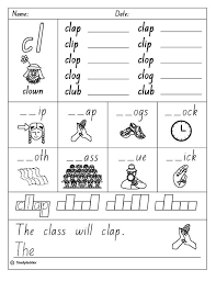 Printable worksheets for teaching students to read and write basic words that begin with the letters br, cr, dr, fr, gr, pr, and tr. Consonant Blend Cl Studyladder Interactive Learning Games