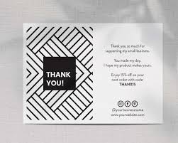 Get thank you cards from target to save money and time. Black And White Thank You Card With Social Media Icons Thank Etsy Thank You Cards Customer Thank You Note Cards