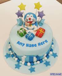 Birthday cake cartoon pictures best wishes for kids. Doraemon Cartoon Happy Birthday Cake For Kids With Name
