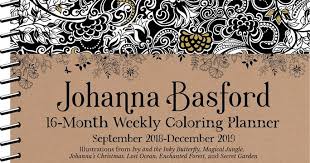 The planner runs for 16 months and starts from the 27th of august 2018 all the way to the 5th of january 2019. Handmade By Deb Johanna Basford 16 Month Weekly Coloring Planner Review Giveaway