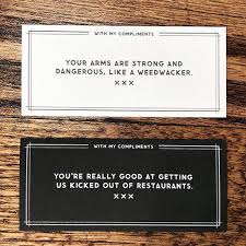 Compliment Cards From Easy Tiger Compliment Cards Compliment Quotes Cute Compliments