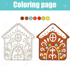 Check spelling or type a new query. Coloring Page Educational Children Game Color Gingerbread House Cookie Printable Activity Page For Kids New Year And Christmas Theme Royalty Free Cliparts Vectors And Stock Illustration Image 114084567