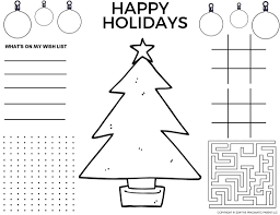 Who doesn't like christmas coloring pages? 2021 Cute Printable Christmas Coloring Pages Christmas Placemats