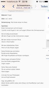 Schneeweißer kerl vom kopf zu den sohlen. Fingerspiele Winter Schneemann