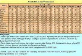 Kalendar kuda 2016 kalendar cuti 2016. Tentukan Jantina Anak Dengan Kalendar Cina Kuno Szulnorain Detik Detik Kehidupanku
