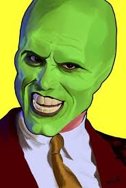My Digital Painting Of Jim Carrey As The Mask Jim Carrey The Mask Movie Poster Art Jim Carrey