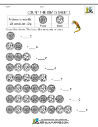 Free Math Money Worksheets 1st Gradee Money Worksheets 1st Grade Math Worksheets Counting Money Worksheets