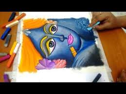 Step By Step Drawing Of Krishna Janmastmi Special Drawing Of Krishna Pastel Colours Drawing Easy Yout Soft Pastel Art Colorful Drawings Soft Pastels Drawing