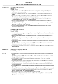 Supply Chain Manager Resume Samples Velvet Jobs