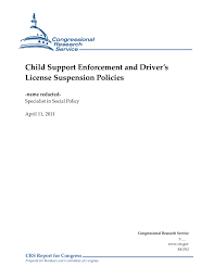 child support enforcement and drivers license suspension