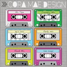 Cassette Tape Clipart 6 Pdf Files Png Upon Request 300 Dpi Resolution Transparent Background Party Invite Template 80s Theme Clip Art