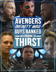 So someone posted these rating scales on 4chan, one for women and one for men. The Avengers Infinity War Guys Ranked By Thirst