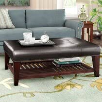 This coffee table is a versatile piece that works well as a signature piece in a living room or an accent in a bedroom setting. Leather Tufted Coffee Table Wayfair