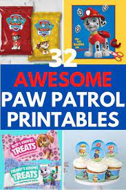 Plus, preschoolers will discover educational and silly surprises as they learn and explore. Paw Patrol Party Printables