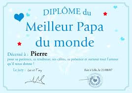 Un diplôme à imprimer pour découvrez et enregistrez des idées à propos de super papa sur pinterest. Diplome Du Meilleur Papa Du Monde