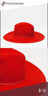 Zara Red Wool Hat Red Wool Wool Hat Classic Hats