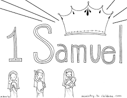 I am sending you to jesse of bethlehem, for from among his sons i have decided on a king.* Book Of 1 Samuel Bible Coloring Page
